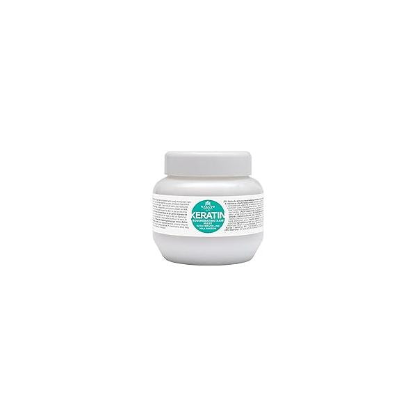 Kallos KJMN Keratin Regenerating Hair Mask with keratin and milk protein for dry, damaged chemically treated hair 275 ml - 9,3 Fl Oz