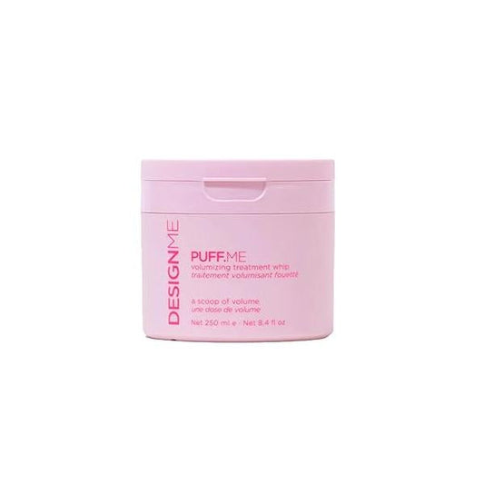 Design.Me PUFF.ME Volumizing Treatment Whip | Lightweight Hair Volumizer Mask with Hyaluronic Acid for Fine & Medium Adds Volume Thickness Strengthens, Detangles Lifts Roots