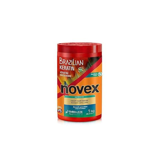 NOVEX Hair Conditioning Mask, Keratin for Frizz Control & Damage Repair, Ultra Concentrated Formula, 1kg / 35.3 oz