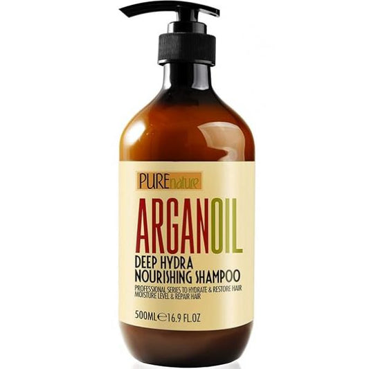 Moroccan Argan Oil Shampoo - Sulfate SLS Paraben Free Moisturizing Treatment for Women and Men For All Types Including Curly, Dry, Damaged Oily Hair Hydrating Nourishing Salon Grade