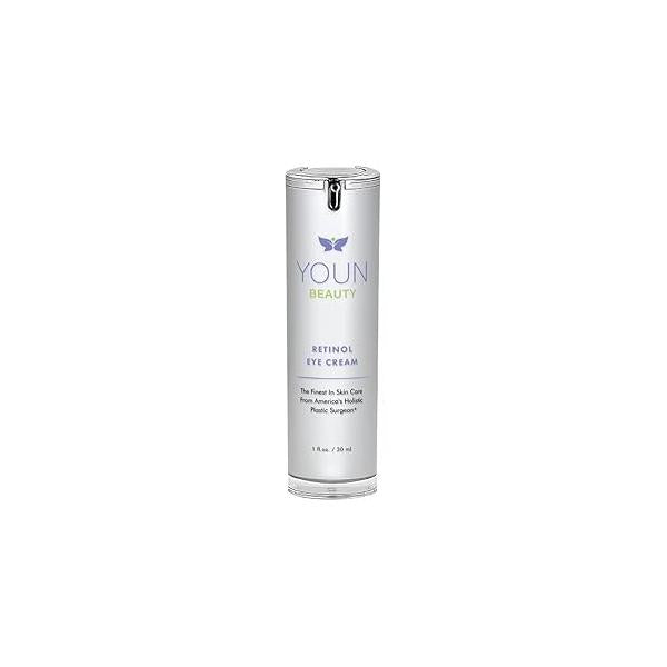 YOUN Beauty Retinol Eye Cream by Plastic Surgeon Dr. Anthony Youn | Paraben-Free Night with Liposomal & Hyaluronic Acid Under for Hydration and Skin Firming, 1 Fl Oz