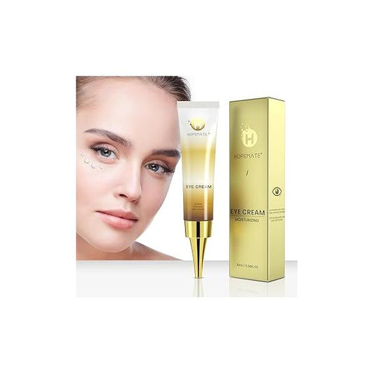 Eye Cream for Dark Circles, Puffiness, and Wrinkles, Improves Firms eye Skin Youthful, Refreshed Eyes-Pure Natural Material Extraction