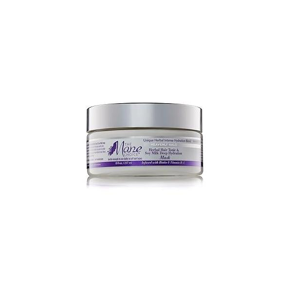 The Mane Choice Heavenly Halo Herbal Hair Tonic & Soy Milk Deep Hydration Mask, 8 Ounce